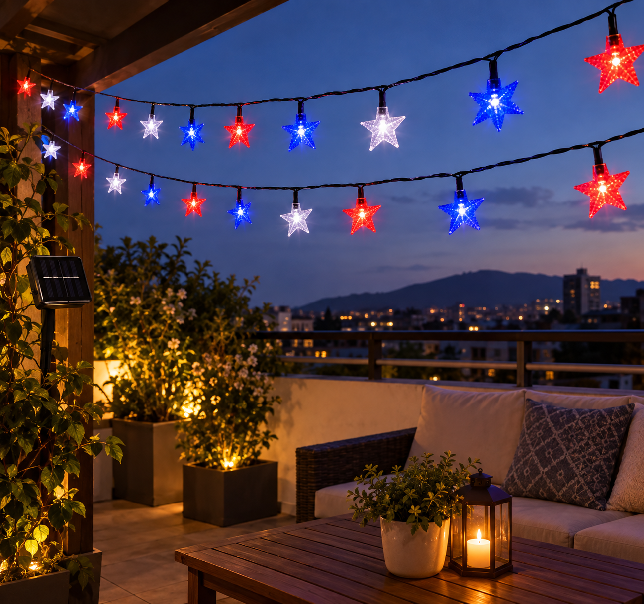 Luces solares fiesta patrias 20M