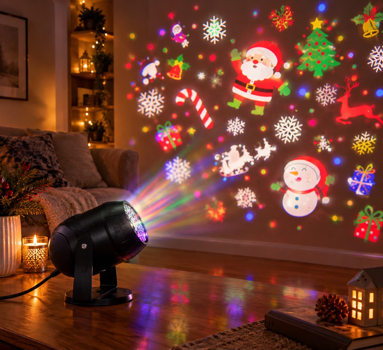 Proyector navideño